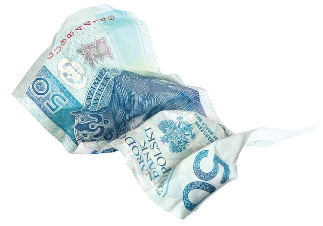 Billete arrugado