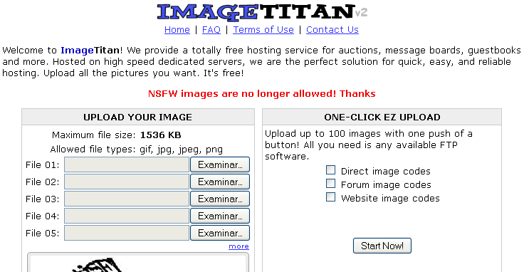 Hosting gratuito de imágenes
